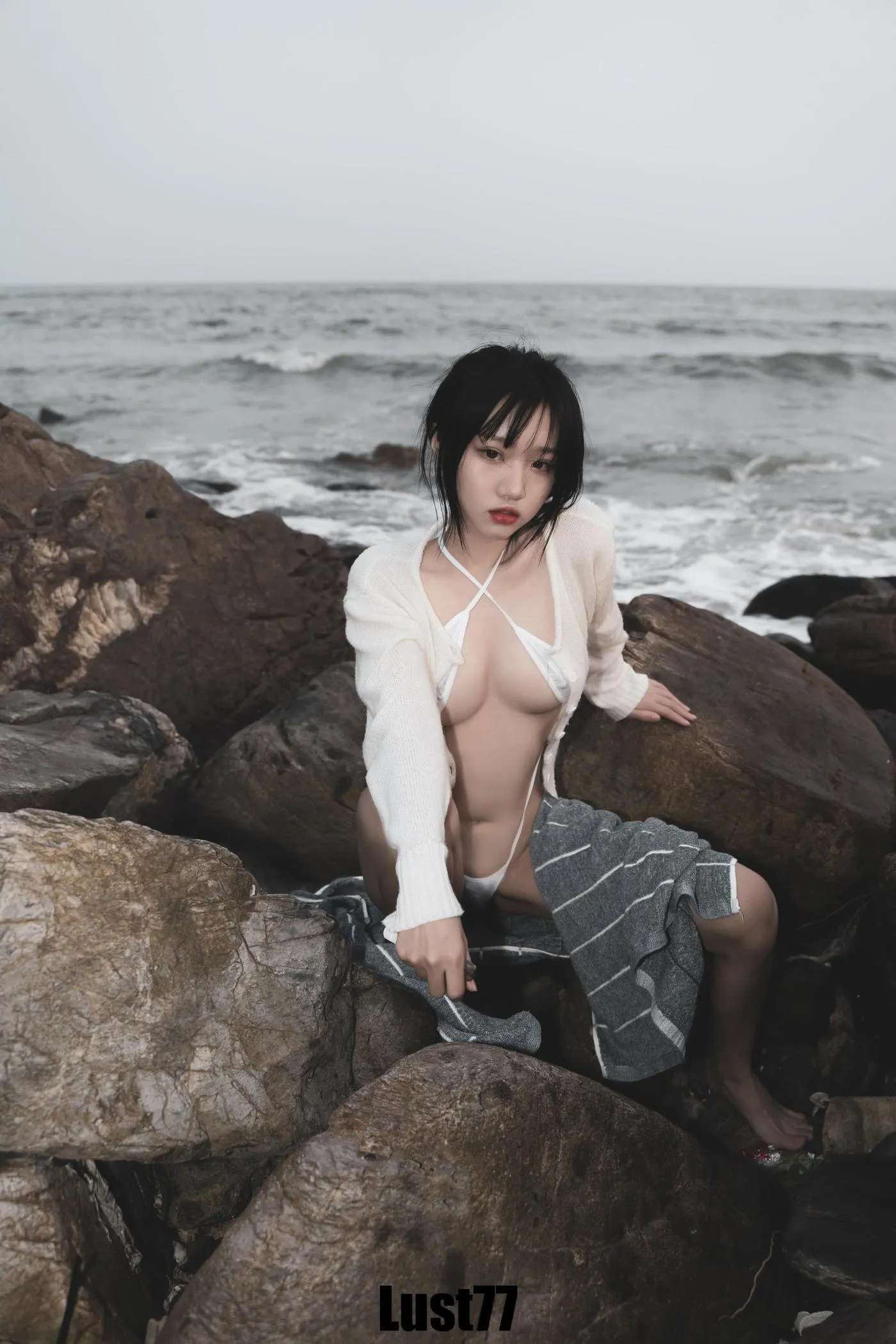 柒柒要乖哦 – NO.35 礁石海岸 [52P]插图7